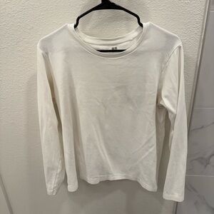 Uniqlo Cream Long Sleeve Tee